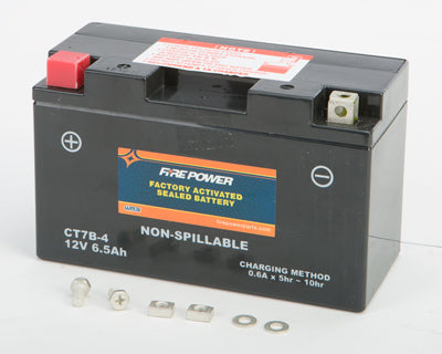 FIRE POWER SEALED FACTORY ACTIVATED BATTERY CT7B-4 PART NUMBER CT7B-4