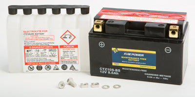 WPS MAINTENANCE FREE BATTERY CTZ10S-BS PART NUMBER CTZ10S-BS