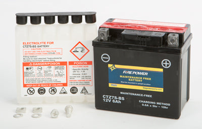 WPS MAINTENANCE FREE BATTERY CTZ7S-BS PART NUMBER CTZ7S-BS