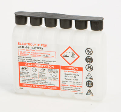 WPS SEALED BATTERY ELECTROLYTE PACK 190CC PART# 190CC CTX NEW