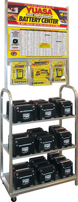 YUASA BATTERY DISPLAY STAND PART# YUASARACK NEW