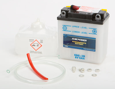 FIRE POWER BATTERY W/ACID PACK 6N6-3B 6N6-3B