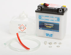 FIRE POWER BATTERY W/ACID PACK 6N6-3B 6N6-3B