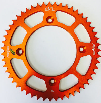 SUNSTAR SUNSTAR SPROCKET REAR ALUM KTM ORANGE PART# 5-248151OR