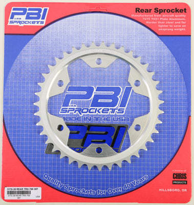 PBI REAR ALUMINUM SPROCKET 39T 3170-39-3