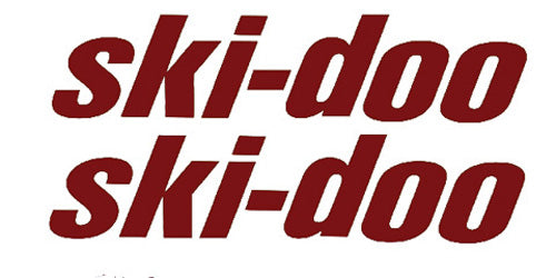 STICKER POINT SKI-DOO PAIR - 6" - BURGUNDY 509486