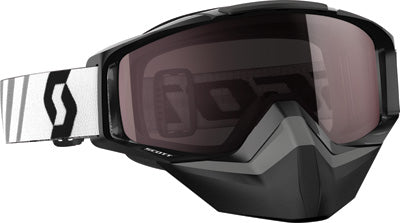 SCOTT TYRANT SNO-X GOGGLE BLACK AMP SILVER CHROME LENS #246438-0001313