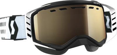 SCOTT GOGGLE PROSPECT SNOW BLK/WHT LARGE /S BRONZ CHROME LENS 262581-1007245