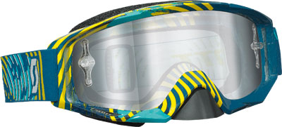 SCOTT TYRANT GOGGLE VINYL GREEN/YELLOW W/CHROME LENS PART# 221330-3611015