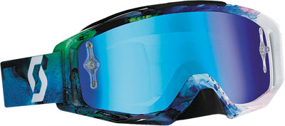 SCOTT TYRANT GOGGLE PODIUM GREEN/BLUE W/CHROME LENS PART# 221330-4598278