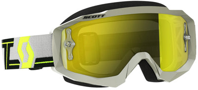 SCOTT GOGGLE HUSTLE MX GRY/YEL YELLO W CHROME WORKS 262592-1120289