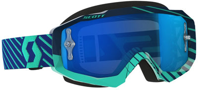 SCOTT GOGGLE HUSTLE MX BLU/TEAL ELEC TRIC BLUE CHROME WORKS 262592-5572278