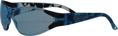 BOMBER A-BOMB SAFETY SUNGLASSES LIGHT BLUE W/LIGHT BLUE LENS PART# F107