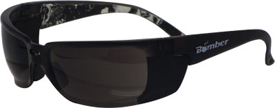 BOMBER Z-BOMB SAFETY SUNGLASSES SMOKE W/SMOKE LENS PART# ZF103