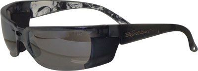 BOMBER Z-BOMB SAFETY SUNGLASSES SMOKE W/MIRROR LENS PART# ZF105