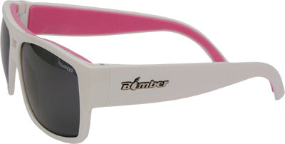 BOMBER IRIE BOMB FLOATING EYEWEAR GLOSS WHITE W/POLAR SMOKE LENS PART# IRE113-PF