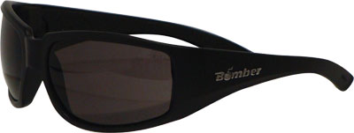 BOMBER STINK-BOMB SAFETY SUNGLASSES MEDIUM ATTE BLACK W/SMOKE LENS ST103