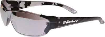 BOMBER H-BOMB SAFETY SUNGLASSES SMOKE W/MIRROR LENS PART# HF105