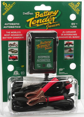 BATTERY TENDER JUNIOR HIGH EFFICIENCY (6V, 1.25A) PART# 022-0196