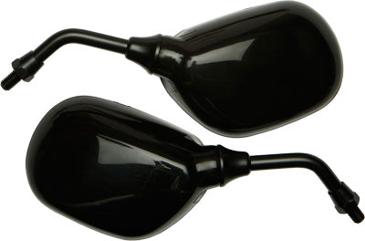 EMGO MIRRORS- 8MM UNIV BLACK SCOOTE R PART# 20-59610
