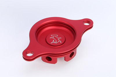 HAMMERHEAD OIL FILTER COVER CRF450R 09-14 RED PART# 60-0102-00-10 NEW