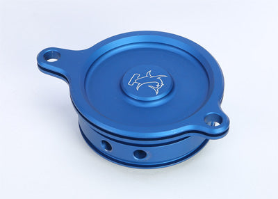 HAMMERHEAD OIL FILTER COVER KX450F 06-14 BLUE PART# 60-0341-00-20 NEW