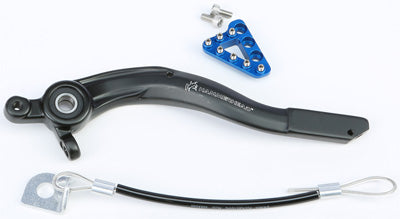 HAMMERHEAD FORGED ALUMINUM REAR BRAKE PEDAL BLACK/BLUE 12-0764-21-20