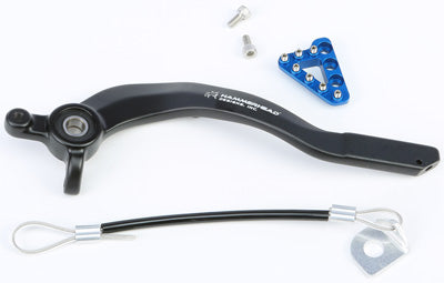 HAMMERHEAD FORGED ALUMINUM REAR BRAKE PEDAL BLACK/BLUE 12-0562-21-20