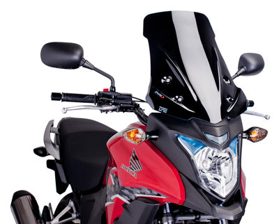 PUIG 2013-2015 Honda CB500X RACING WINDSCREEN BLACK 6480N