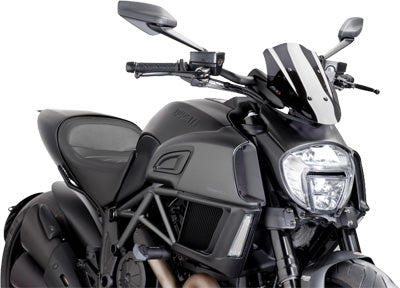 PUIG 2014 Ducati Diavel Dark NAKED NEW GENERATION WINDSHIELD DARK SMOKE 7592F