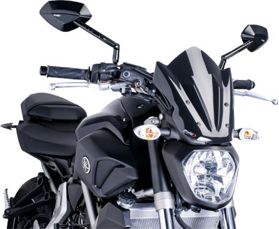 PUIG 2015 Yamaha FZ 07 NAKED NEW GENERATION WINDSHIELD BLACK 7015N