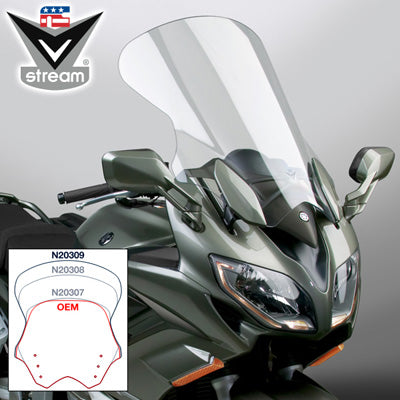 NATIONAL CYCLE VSTREAM TOURING WINDSCREEN (CLEAR) PART# N20309 NEW