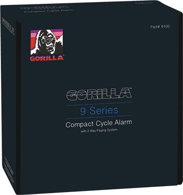 GORILLA COMPACT CYCLE ALARM W/2-WAY PAGING SYSTEM 9100