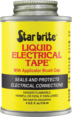 STAR BRITE LIQUID ELECTRICAL TAPE BLACK 4 OZ PART# 084104B