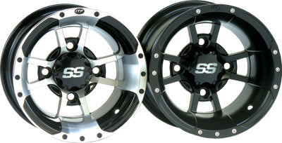 ITP Wheels 10 X 5 4/144 3+2 SS112 WHEEL BLACK # 1028334536B NEW