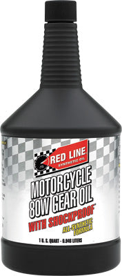 RED LINE GEAR OIL W/SHOCKPROOF 80W 1QT PART# 42704