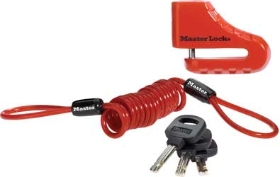 MASTER LOCK 2 DISC BRAKE LOCK PART# 8303DPS NEW