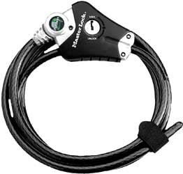 MASTER LOCK PYTHON ADJUSTABLE CABLE LOCK 6 X3/8 PART# 8428DPS NEW