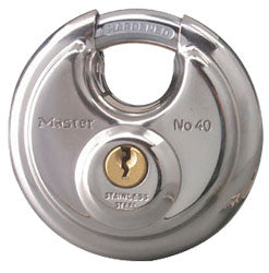 MASTER LOCK STAINLESS STEEL ROUND PADLOCK 2.75 PART# 40DPF NEW
