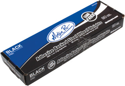 MOTION PRO WHEEL WEIGHTS STEEL 90OZ BOX ( BLACK) 08-0453