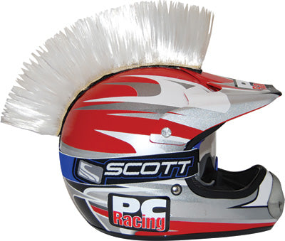 PCRACING HELMET MOHAWK (WHITE) PART# PCHMWHITE