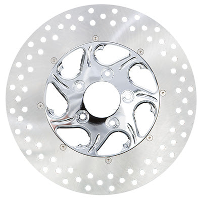 HARDDRIVE BRAKE ROTOR REAR-LEFT FLOW CHROME 11.8 2/PC PART# F2120CRL118-2P NEW