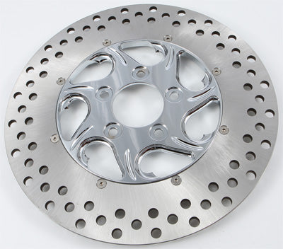 HARDDRIVE BRAKE ROTOR REAR-RIGHT FLOW CHROME 11.8 2/PC PART# F2120CRR118-2P NEW