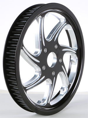 HARDDRIVE CUSTOM PULLEY FLOW BLACK 70TX1-1/5 PART# F2120A70WU NEW