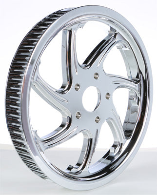 HARDDRIVE CUSTOM PULLEY FLOW CHROME 70TX1-1/5 PART# F2120C70WU NEW