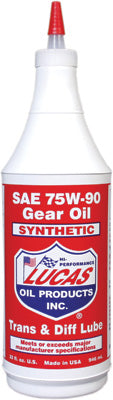 LUCAS SYNTHETIC GEAR OIL 75W-90 QT PART# 10047