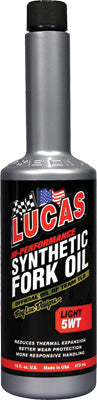 LUCAS SYNTHETIC FORK OIL 5WT 16OZ PART# 10771