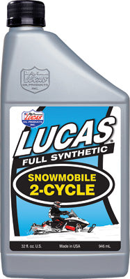LUCAS SYNTHETIC 2-CYCLE SNOWMOBILE OIL 32OZ PART# 10835