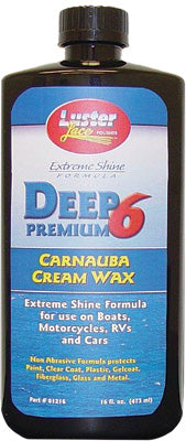 LUSTER LACE DEEP PREMIUM 6 CARNAUBA CREAM WAX 16 OZ 1216