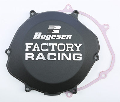 BOYESEN FACTORY RACING CLUTCH COVER BL ACK CC-02AB